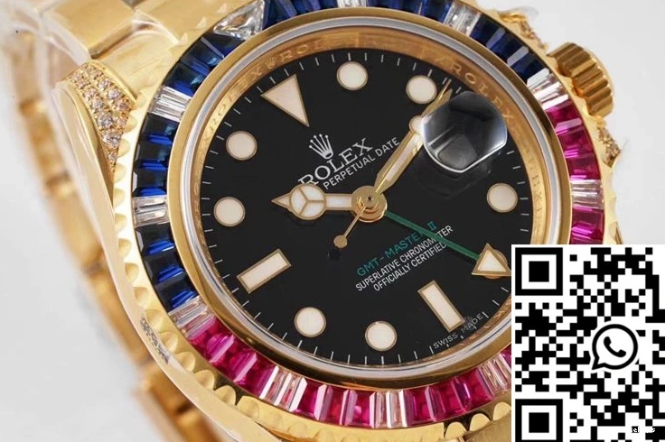 Master Black II SAru-78208 Dial 116758 Factory GMT ROF Rolex 1104